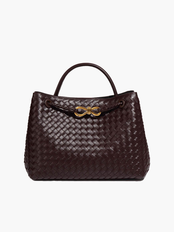 Women's Handbag Woven Structured Elegance