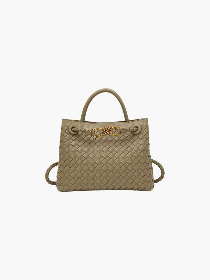Women's Handbag Woven Structured Elegance