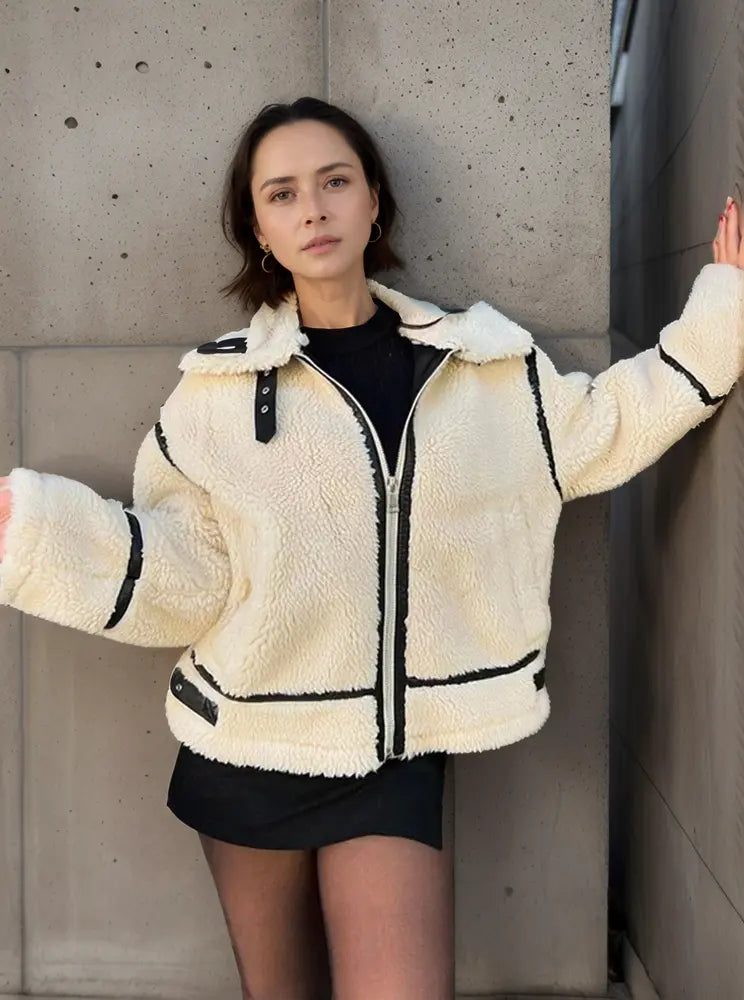 Veste femme laine décontractée