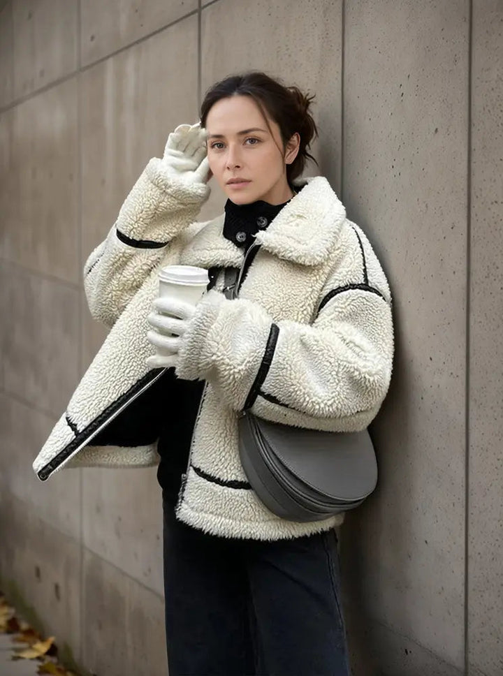 Veste femme laine décontractée