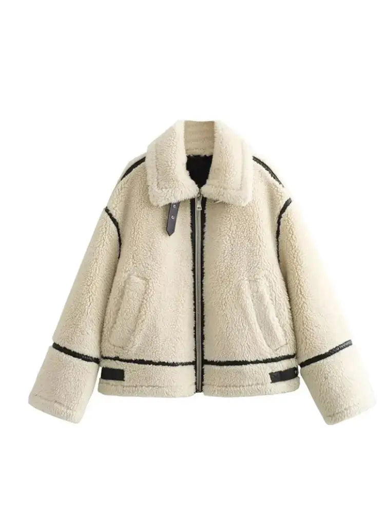 Veste femme laine décontractée