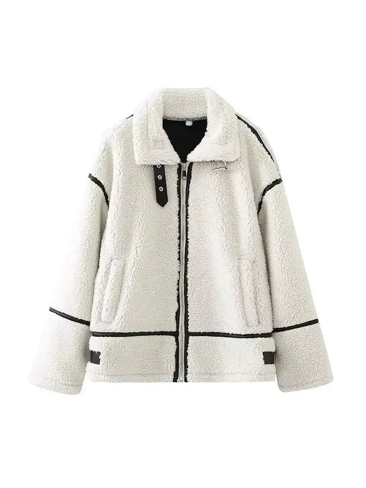 Veste femme laine décontractée