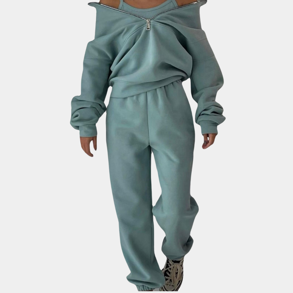 Women's jogging suit comfortable sporty breathable modern cut