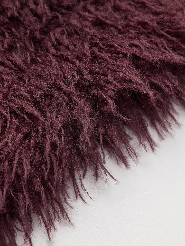 Damen Kurz Mantel Fleece Elegant für Winter Mäntel Damen