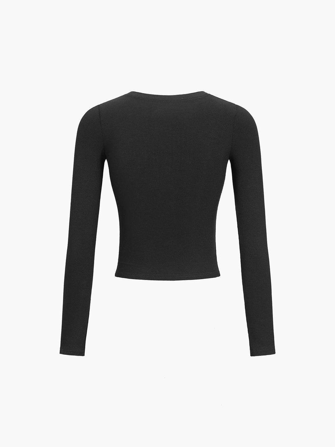 Women's long-sleeve shirt cotton crop stylish