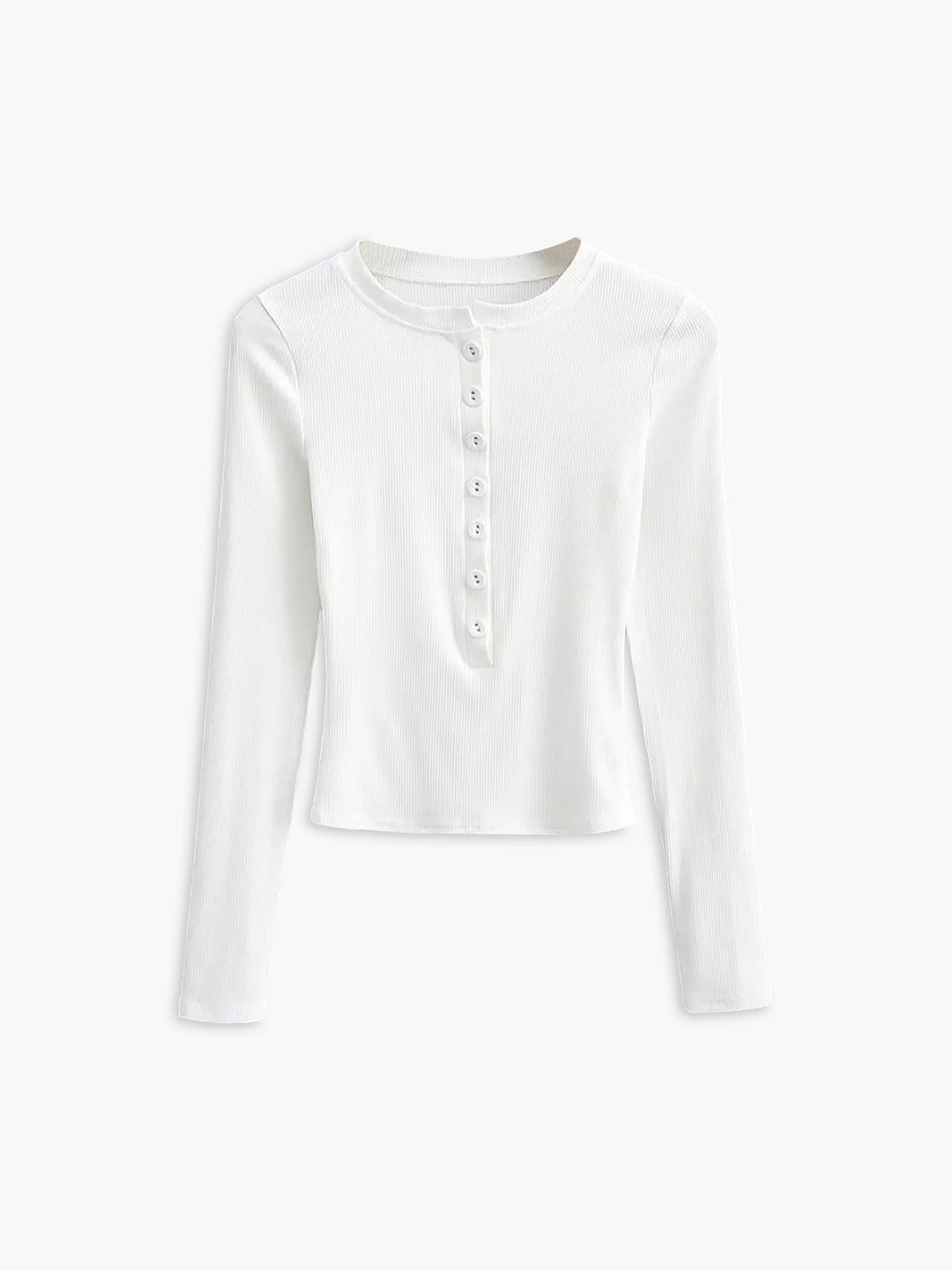 Women's long-sleeve shirt cotton crop stylish