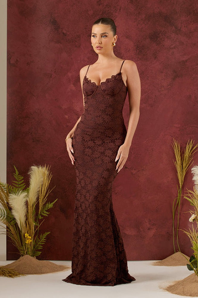 Damen Maxikleid Rückenfrei Festlich 6