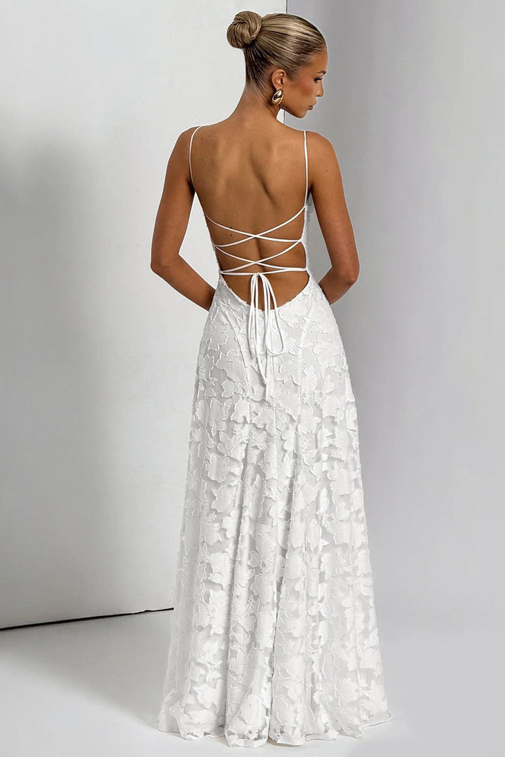 Damen Maxikleid Rückenfrei Maxikleid Sommer 4