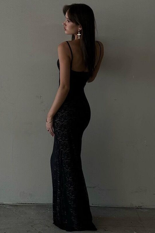 Damen Maxikleid V-Ausschnitt Festlich 3
