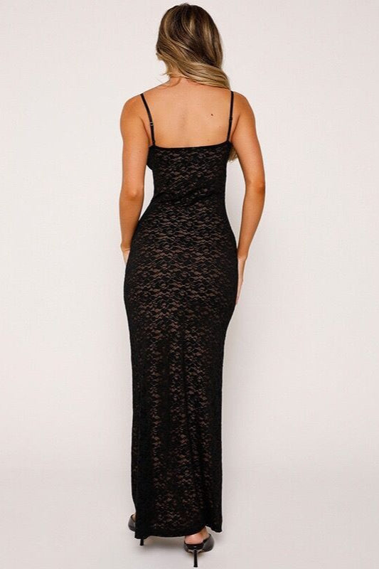 Damen Maxikleid V-Ausschnitt Festlich 4