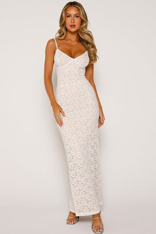 Damen Maxikleid V-Ausschnitt Festlich 6