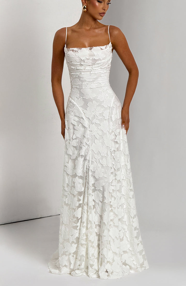Damen Maxikleid mit Blumenmuster: Feminine Eleganz für Hochzeitsgäste 8