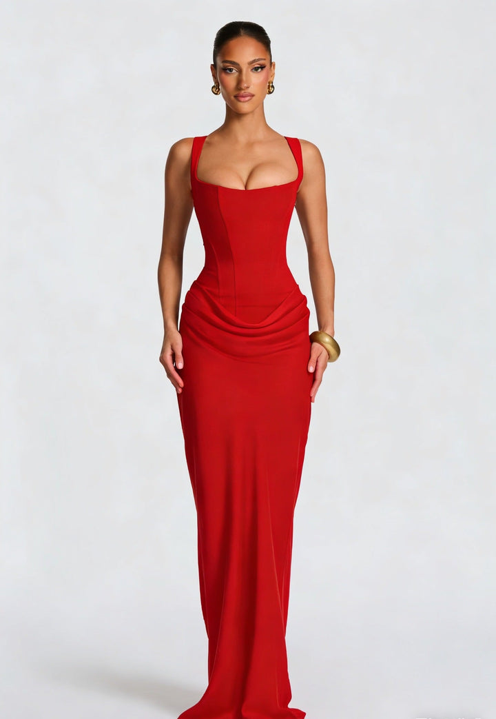 Damen Maxikleid mit Korsettoberteil: Eleganz und Komfort für besondere Anlässe 5