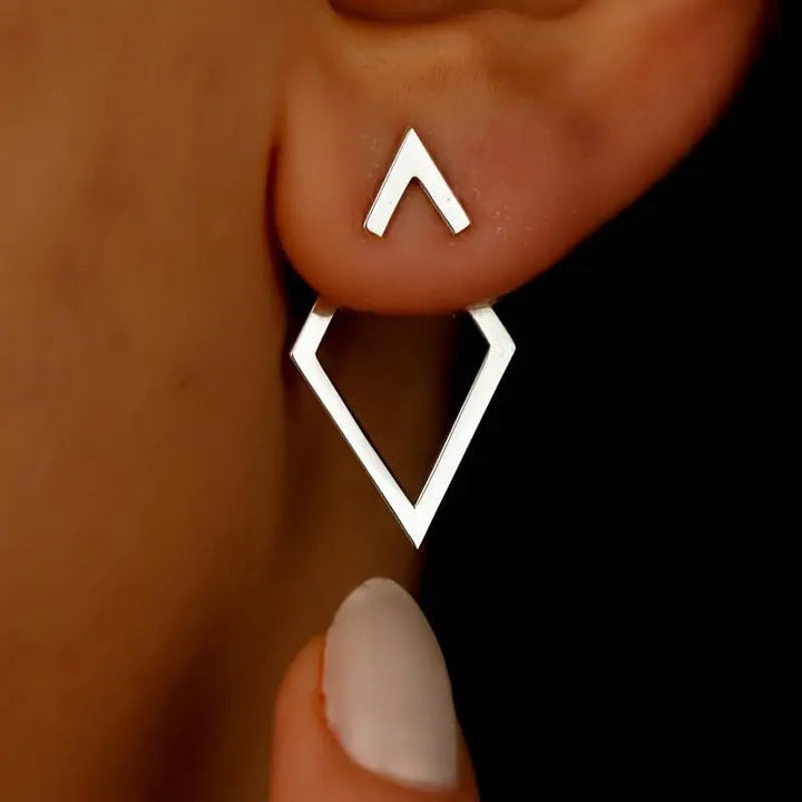 Damen Ohrringe Geometrisch Minimalistisch Metall 2