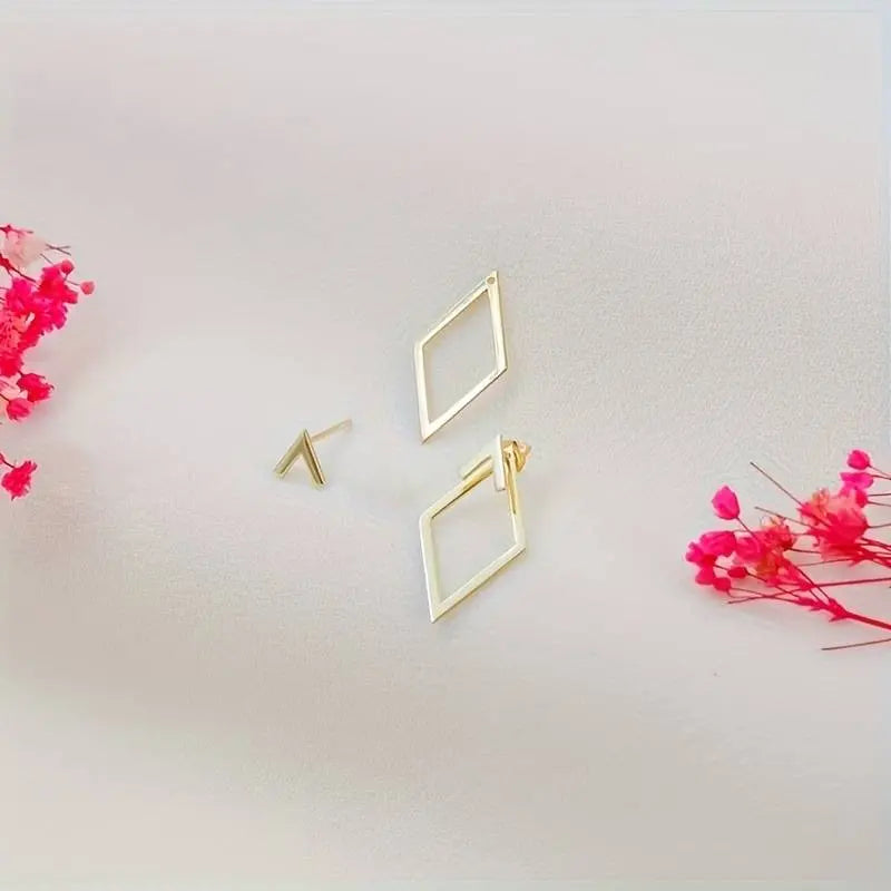 Damen Ohrringe Geometrisch Minimalistisch Metall 3