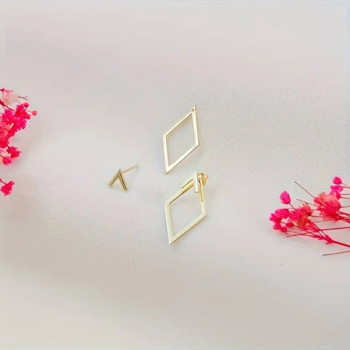 Damen Ohrringe Geometrisch Minimalistisch Metall 3