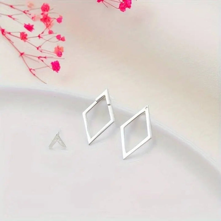 Damen Ohrringe Geometrisch Minimalistisch Metall 4