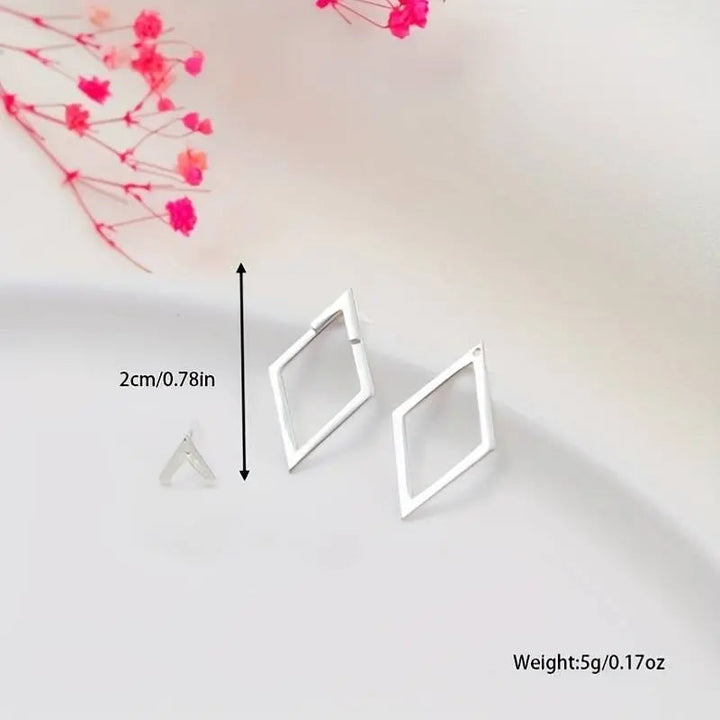 Damen Ohrringe Geometrisch Minimalistisch Metall 5