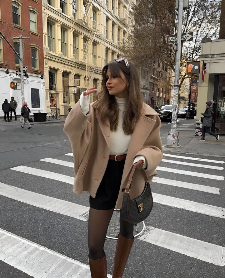 Women's Oversized Wool Jacket Trendy