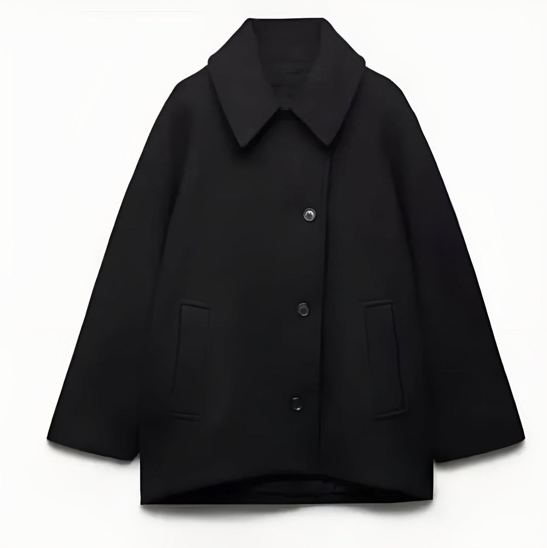Women's Oversized Wool Jacket Trendy