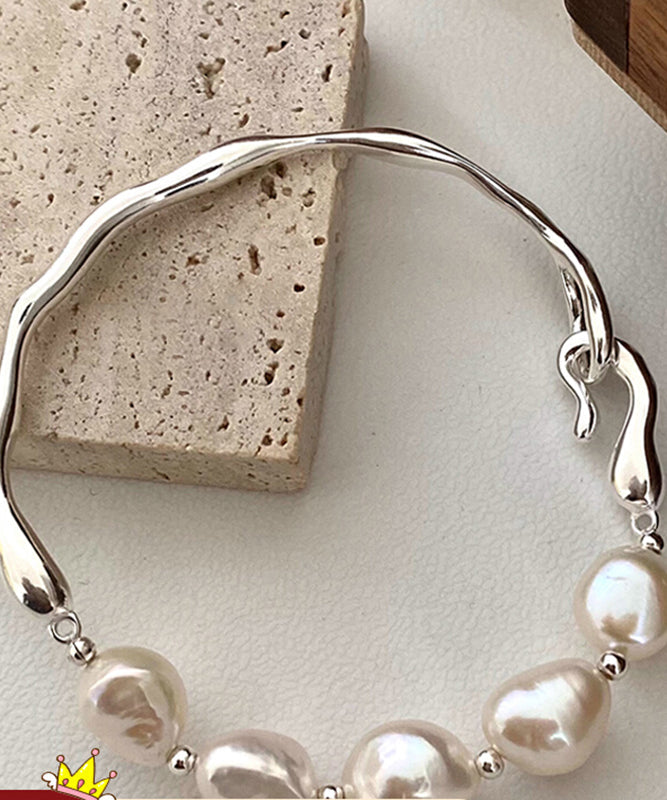 Damen Perlenarmband aus Sterlingsilber 4
