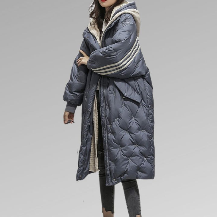 Women's Puffer Jacket Warm Elegant Fitted