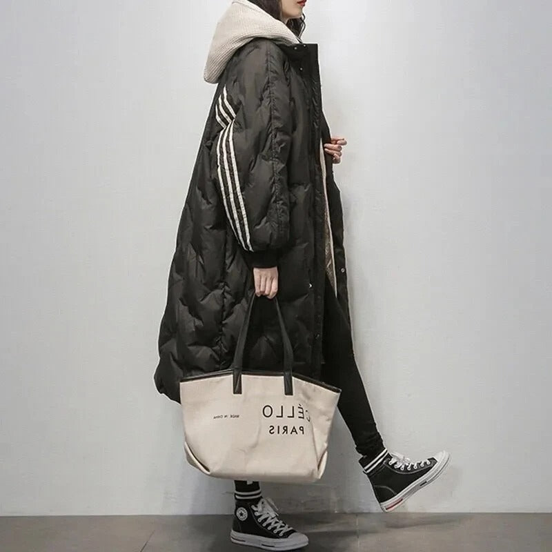 Women's Puffer Jacket Warm Elegant Fitted