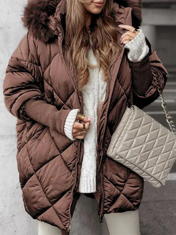 Women's Puffer Jacket Warm Light Modern Style