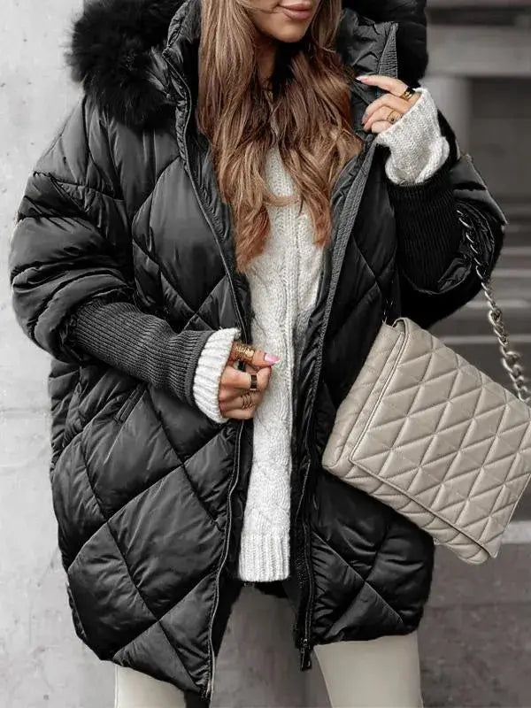 Women's Puffer Jacket Warm Light Modern Style