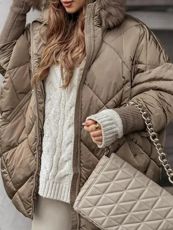 Women's Puffer Jacket Warm Light Modern Style