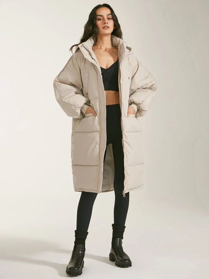 Women's puffer parka with hood Urban Style