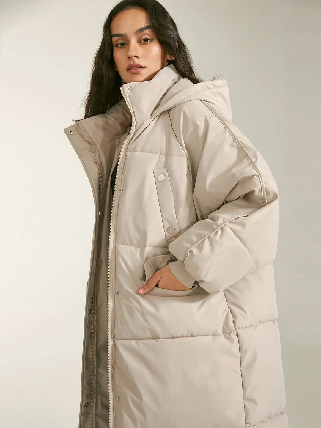 Women's puffer parka with hood Urban Style