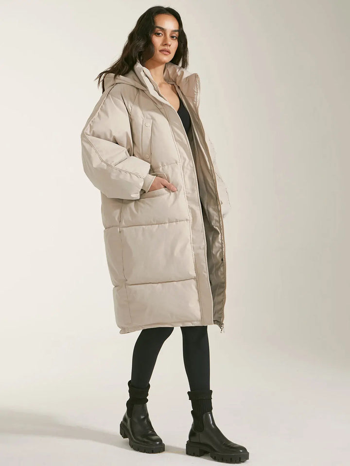 Women's puffer parka with hood Urban Style