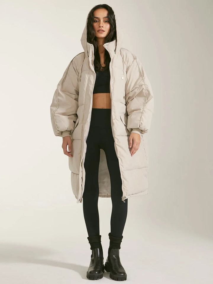 Women's puffer parka with hood Urban Style