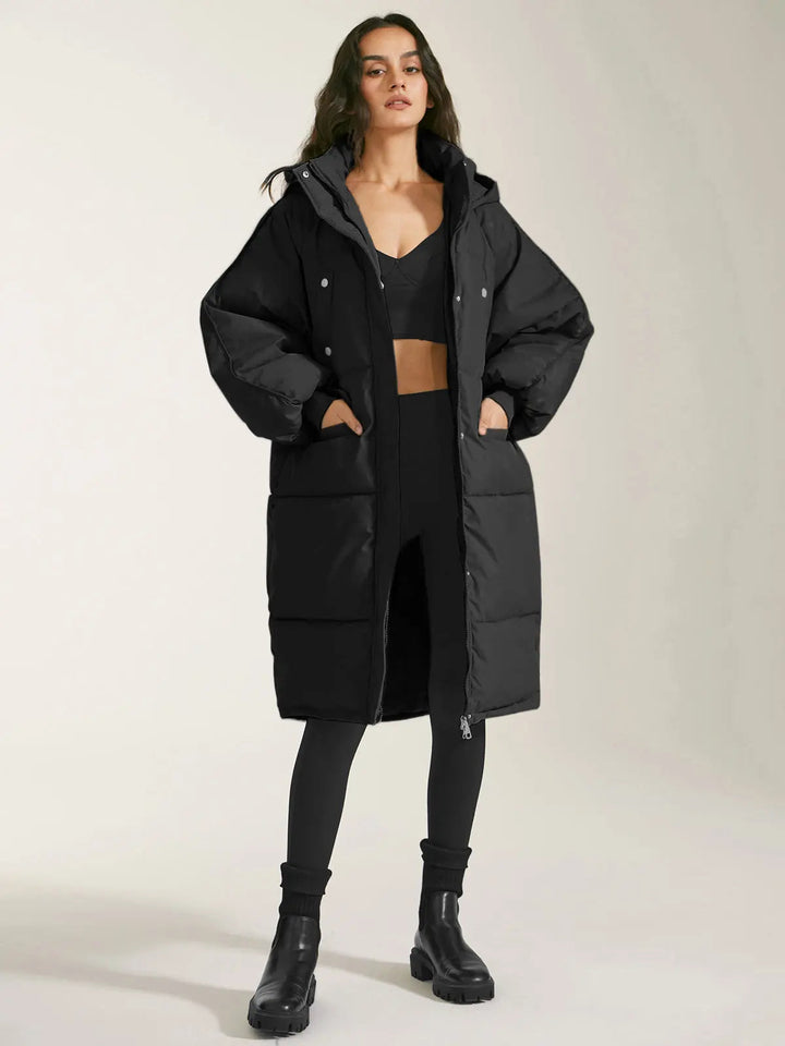 Women's puffer parka with hood Urban Style