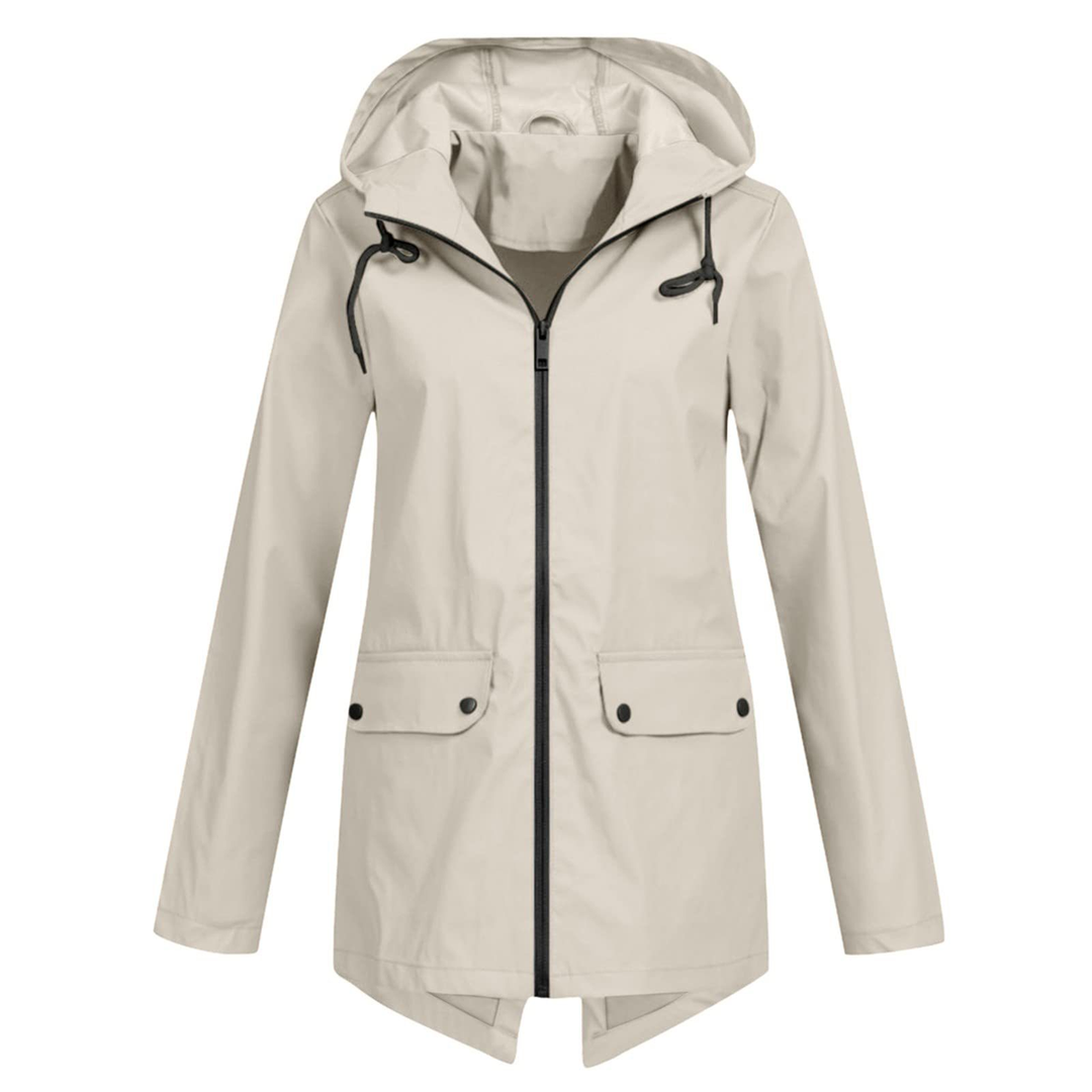 Veste de pluie pour femmes imperméable respirante avec capuche