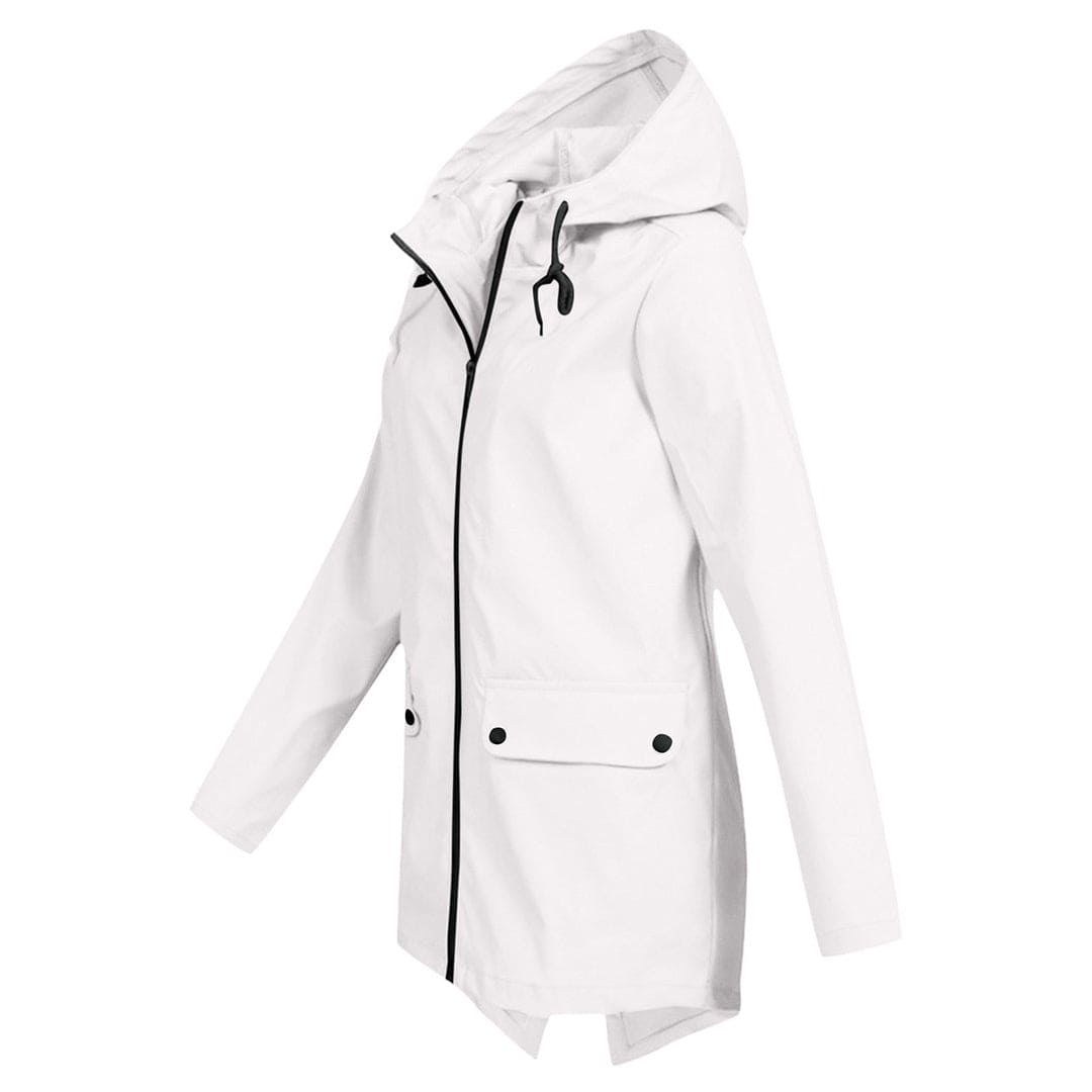Veste de pluie pour femmes imperméable respirante avec capuche