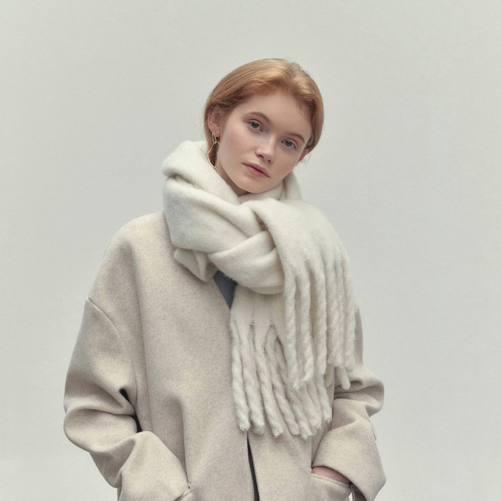 Women's Wool Scarf Elegant for Style-Conscious