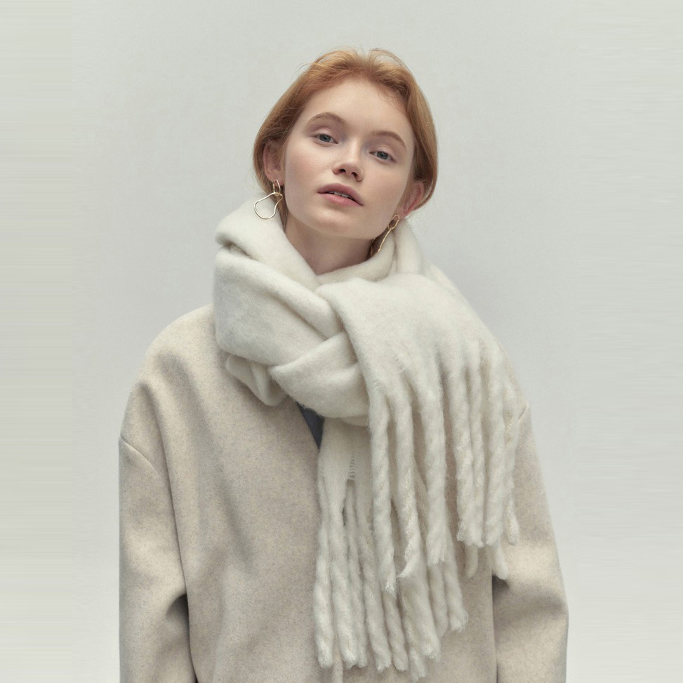 Women's Wool Scarf Elegant for Style-Conscious