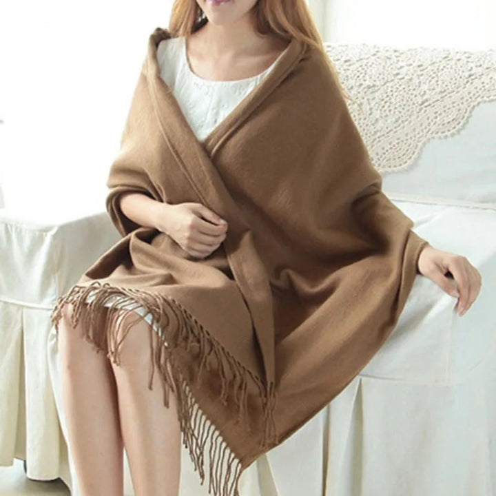 Women's Scarf Wool Diamond Pattern Elegant