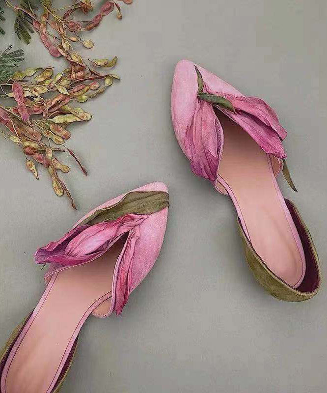 Damen Schuhe Rosa Flach 0
