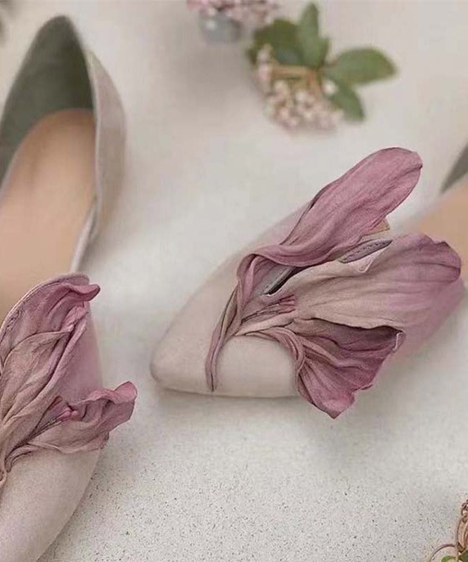 Damen Schuhe Rosa Flach 1
