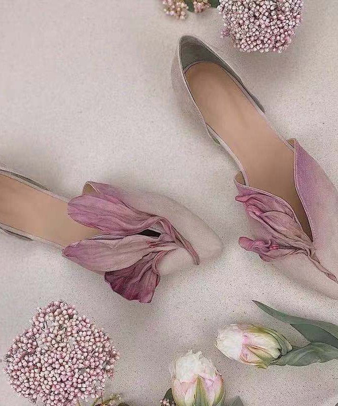 Damen Schuhe Rosa Flach 3