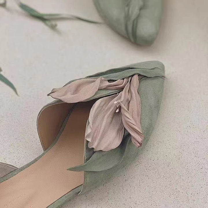 Damen Schuhe Rosa Flach 4