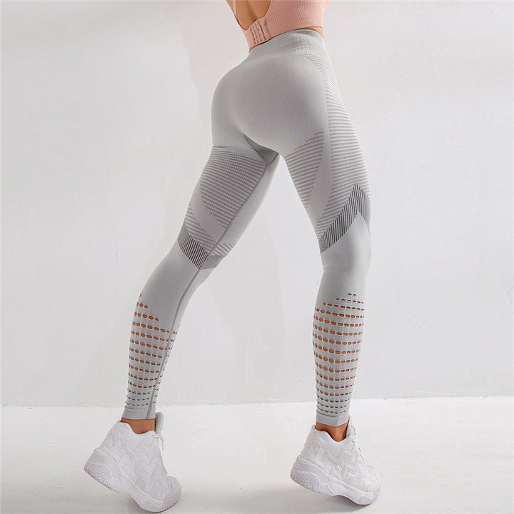 Damen Schwarze Atmungsaktive High-Waisted Sport Leggings in Soft-Touch Fabric 4