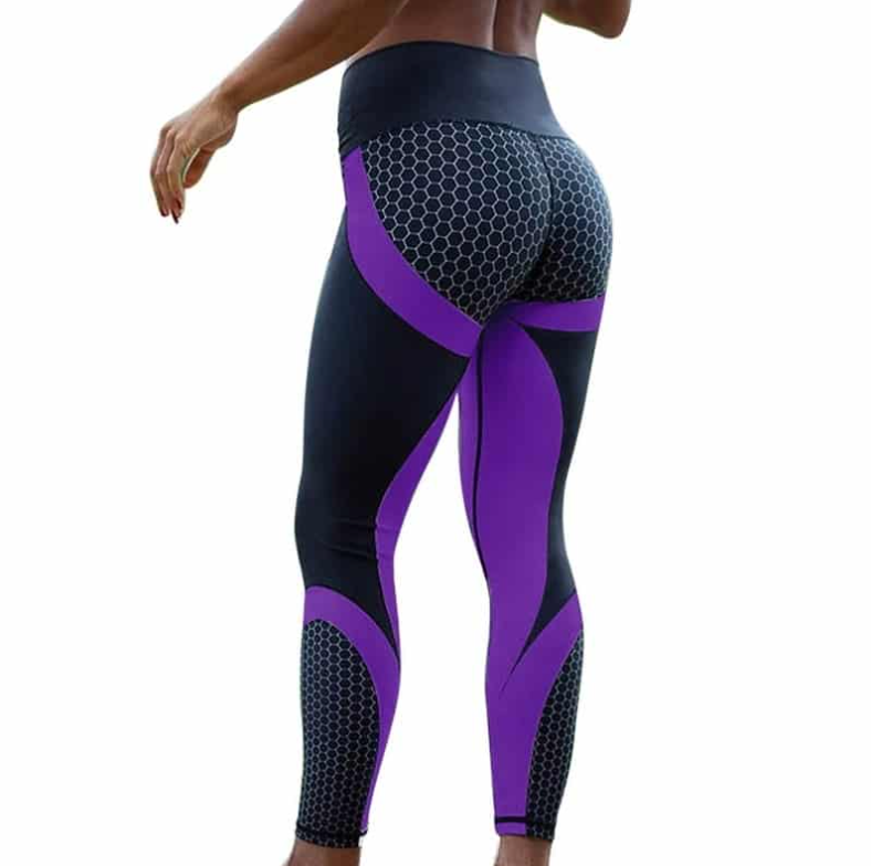 Damen Schwarze High-Waisted Sport Leggings aus Atmungsaktivem Stretch-Material 8
