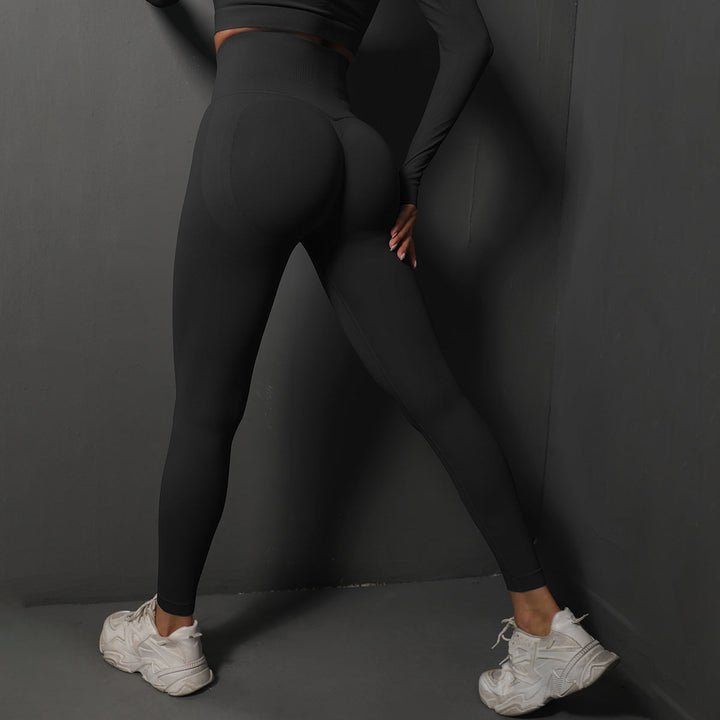 Damen Schwarze Hohe Taille Sportleggings in Weichem Atmungsaktivem Material 3