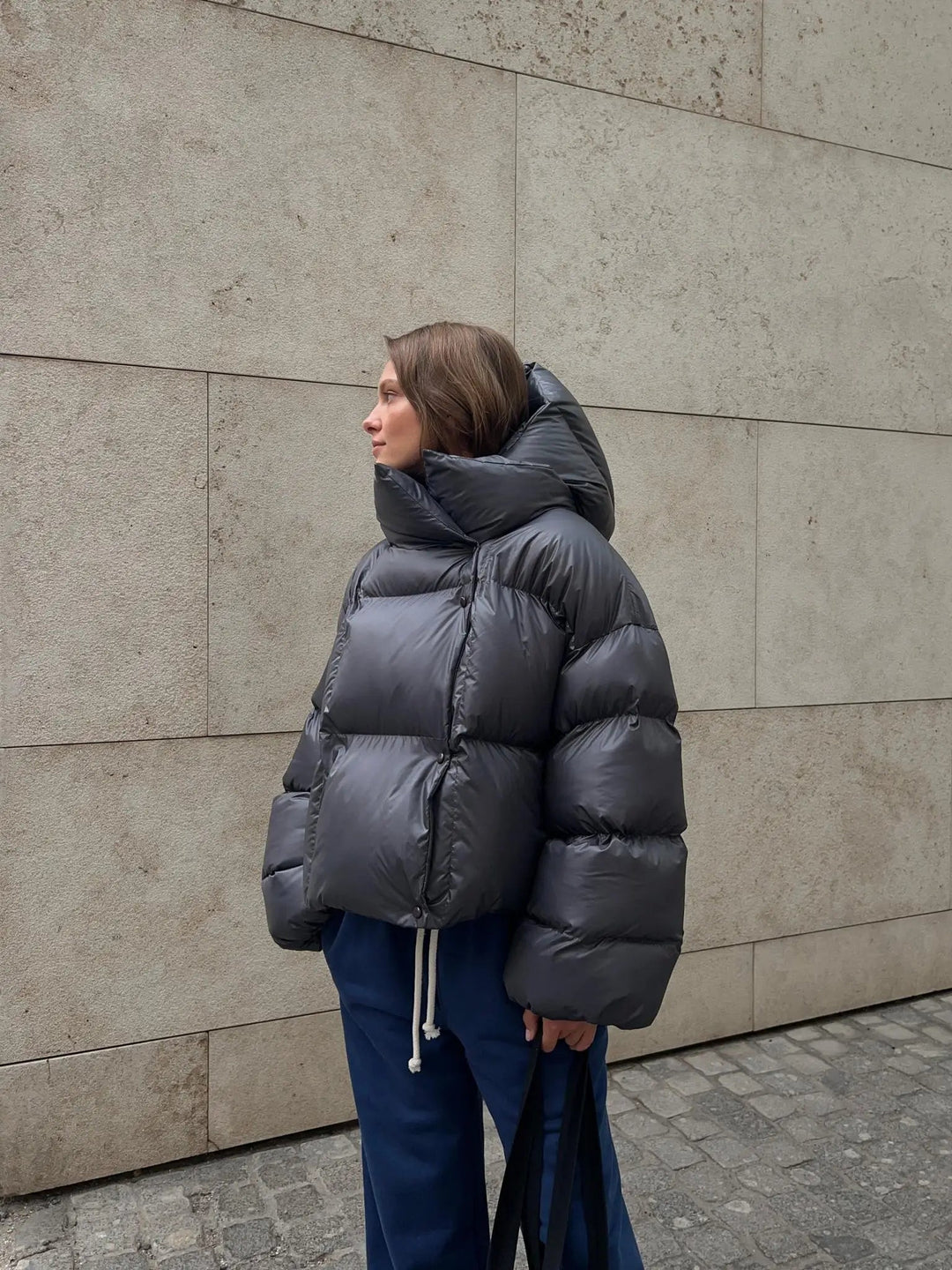 Women's quilted jacket modern design with high-quality filling