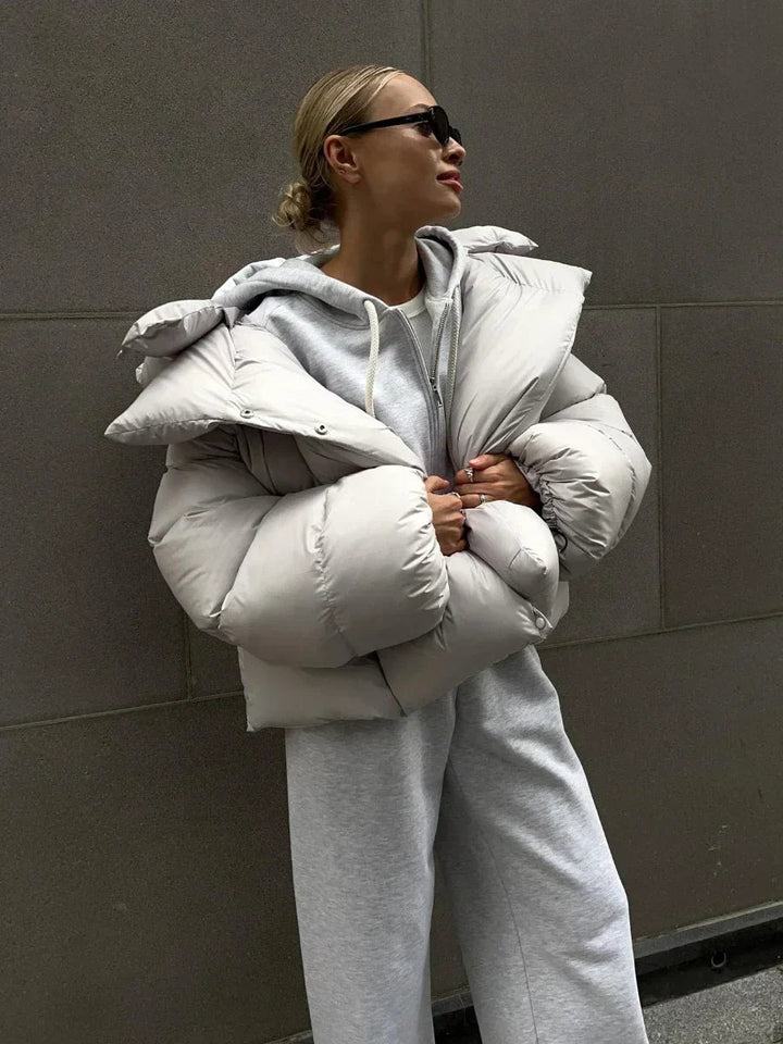 Women's quilted jacket modern design with high-quality filling