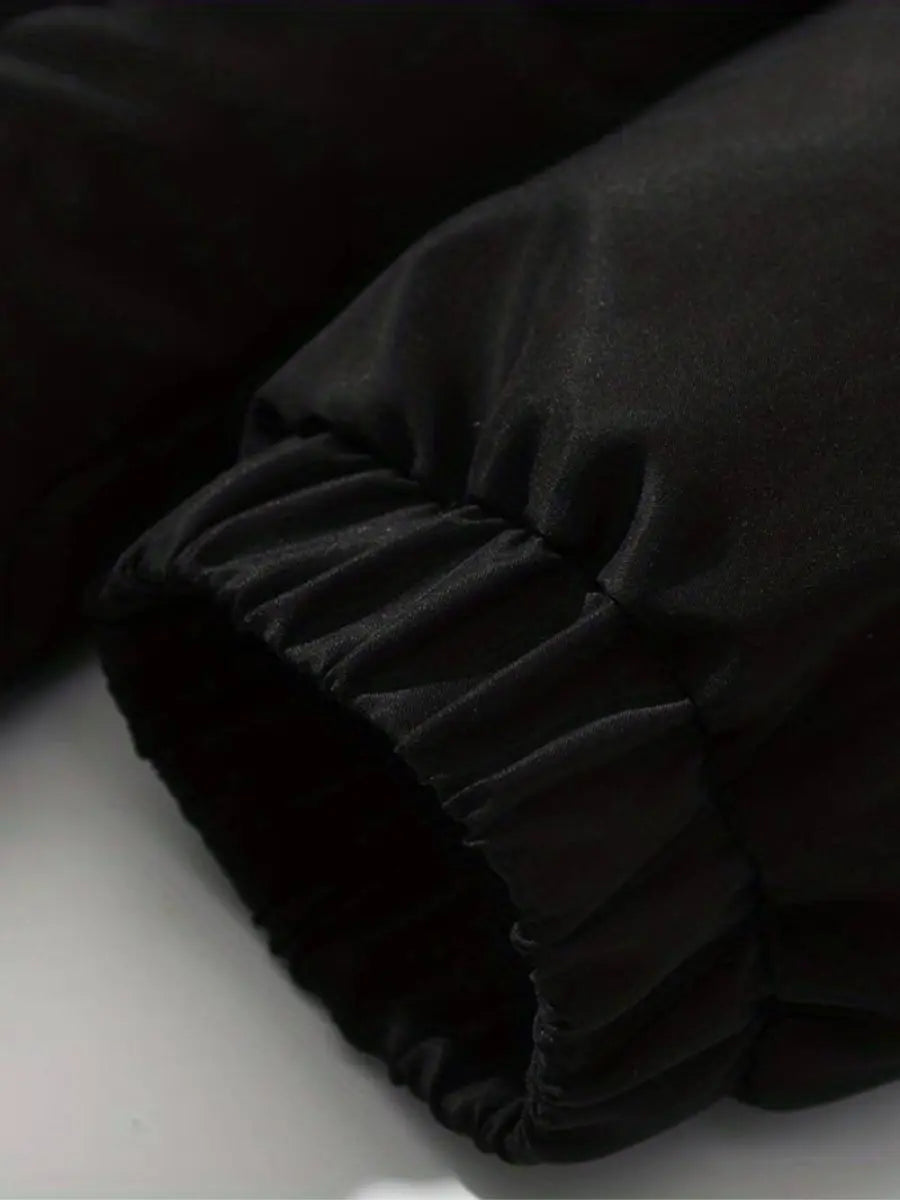 Women's quilted jacket with fleece lining and adjustable hood